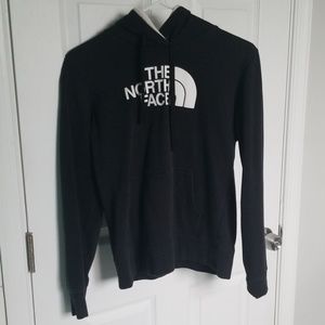 Black and white north face hoodie
